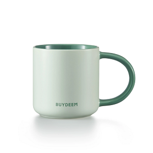 Candy-coloured Ceramic Mug for Coffee and Tea - BUYDEEM - Cozy Greenish 