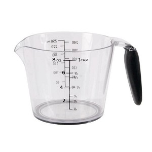 L.Gourmet Measuring Cup With Non-slip Base & Soft Grip Handle 1-cup 1Pc 