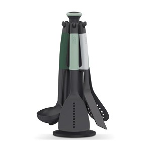 Elevate Sage Carousel Kitchen Tool Set with Rotating Storage Stand - Joseph Joseph 