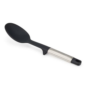 Elevate  Silicone Solid Spoon With Stainless Steel Handle, 30.5cm/ 12" H - Joseph Joseph 