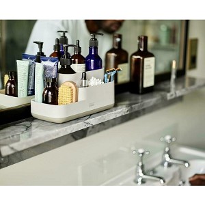 EasyStore Bathroom Caddy Countertop Storage Organizer , Ecru- Joseph Joseph 