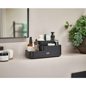 EasyStore Bathroom Caddy Bathroom Storage Organizer Caddy Countertop, Matt Black - Joseph Joseph 