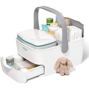 Large capacity Diaper Caddy with Foldable Changing Mat,Grey - OXO 