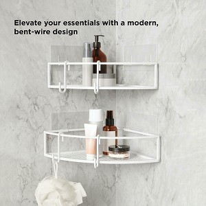 CUBIKO CORNER BIN SET OF 2 WHITE 