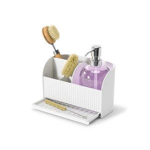 Sling Sink Caddy and Soap Pump, White - Umbra 