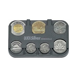 Merangue Quick Silver Coin Dispenser (CH1129BL), Black 