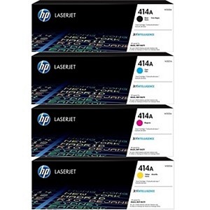 4 Pack Made by HP 414A Color LaserJet Pro M454, M479 Toner Cartridges 