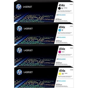 4 Pack Made by HP 414X Color LaserJet Pro M454, M479 High Yield Toner Cartridges 
