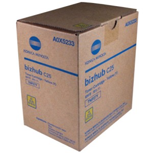  Made By Konica Minolta A0X5233 TNP27Y TNP-27Y Yellow Laser Toner Cartridge Made By Konica Minolta Bizhub C25 