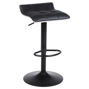 Modern Swivel PU Leather Counter Height Adjustable Bar Stools - Moustache 