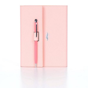 Color PU Notebook, 96 Sheets With Pen, B6 - Moustache® - Pink 