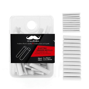 Electric Eraser Refills, 70 Pieces/Pack - Moustache® Includes 30pcs of 5 x 25mm refills and 40pcs of 2.3 x 25mm refills in a box 