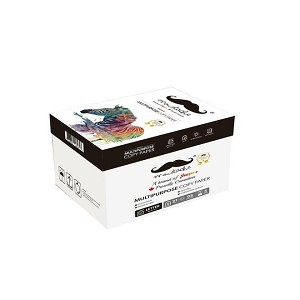 Moustache® Premium Copy Paper, 8.5" x 11", 80gsm, 95 Bright White, 500 Sheets/Ream - 5 Ream Box 
