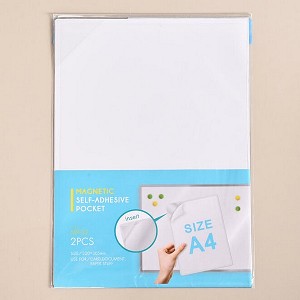 A4 Magnet Self-Laminating Pocket with Strong Adhesive Backing, 2 PCS/Pack - Moustache® 