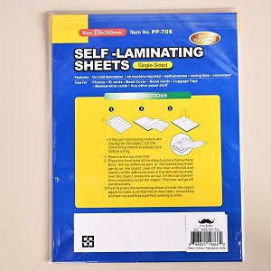 Single-Sided Self-Adhesive Laminating Sheets for Cutting Freely, 229 x 305 mm - Moustache® 
