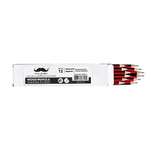 HB Wood Pencils, 12 pcs/Box - Moustache® - 1 box 