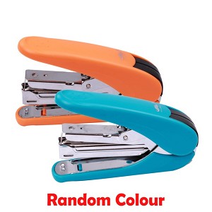 Reduced Effort Plastic Stapler, Blue / Orange (Random Colour) - Moustache® 
