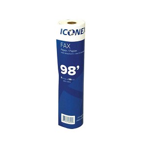 NCR Fax paper,8-1/2Inch x 98Inch x 1/2Inch dia. Box of 6 rolls， 243717 