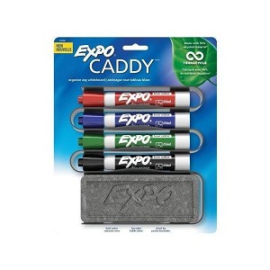 Expo® Caddy Recycled Dry Erase Marker & White Board Eraser Organizer, 4 color (1785294) 165316 