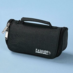 Large Capacity Pencil Case, Pencil Pouch with Zipper Compartments, Black 