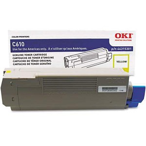  Made By Okidata Type C15 44315301 Yellow Laser Toner Cartridge C610 