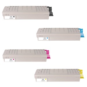 Compatible Okidata Oki C712dn-SET  CMYBK Toner Cartridge for Oki C712dn 