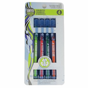 Onyx & Green® Eco-Friendly Non-toxic Highlighter Made from Recycled Water Bottle 