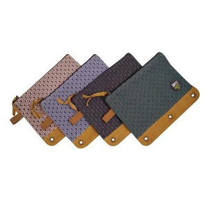 Onyx & Green® Eco-Friendly Binder Pencil Pouch, Jute & Cotton Blend, Assorted Color 1 per pack, random color 