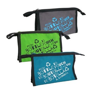 Onyx & Green® Eco-Friendly Pencil Pouch with Gusset, RPET, Assorted Color 1 per pack, random color 