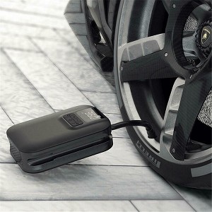  Portable Electric Air Pump With 5000mAh Rechargeable Battery, Black - PrimeCables 