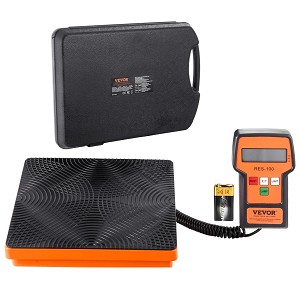 Refrigerant Scale 220 LBS HAVC Charging Recovery Freon Scale, with Wired Remote Control, 5g High Precision Electronic Digital Recovery Weight Scale with Case and Dry Battery 