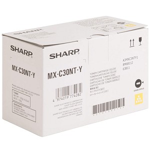  Sharp MX-C30NTY MXC30NTY Yellow Laser Toner Cartridge MX-C250, MX-C300, MX-C301 