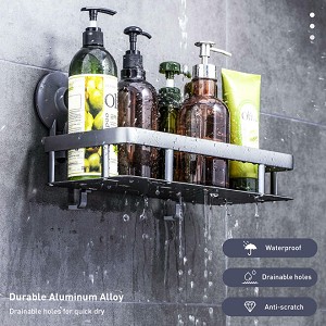 Premium Suction Cup Shower Caddy Shelf Organizer Basket For Bathroom - STORA 