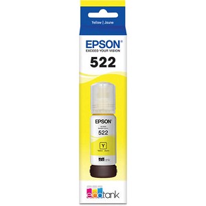  Made By Epson T522 T522420-S Yellow Ink Bottle EcoTank ET-2720, ET-4700 