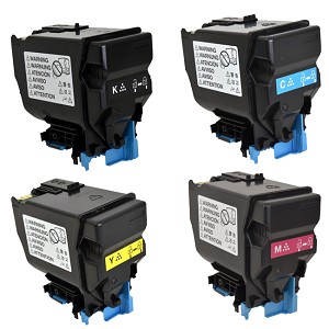 Konica Minolta TNP-49 SET Compatible Black, Yellow, Magenta, and Cyan Toner Cartridge 
