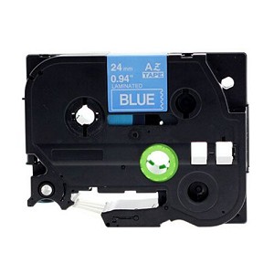 Compatible Brother TZe-555, TZe555 24mm, Length of 8M White On Blue P-Touch Label Tape 