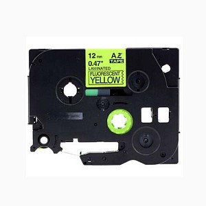 Compatible Brother TZe-C31, TZeC31 P-Touch Label Tape, 12mm (0.5 Inch), Black on Fluorescent Yellow 