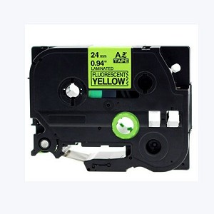 Compatible Brother TZe-C51, TZeC51 P-Touch Label Tape, 24mm Black on Fluorescent Yellow, 