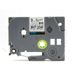 Compatible Brother TZe-M21, TZeM21 P-Touch Label Tape tzeM21 , 9mm Length of 8M, Black on Matt Clear 