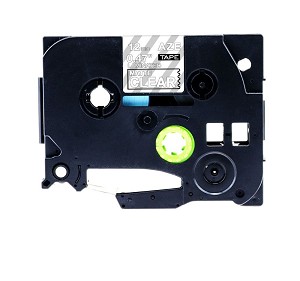 Compatible Brother TZe-M35, TZeM35 P-Touch Label Tape , 12mm (0.5 in), Length of 8M, White on Matt Clear 