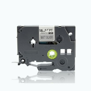 Compatible Brother TZe-SM941, TZeSM941 18mm, Length of 8M, Strong Adhesive Black On Matt Silver Label Tape 