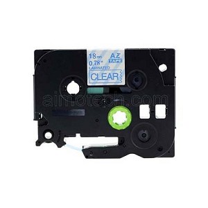 Compatible Brother TZe-143, TZe143 18mm (0.75 Inch), Length of 8M, Blue on Clear Label Tape 