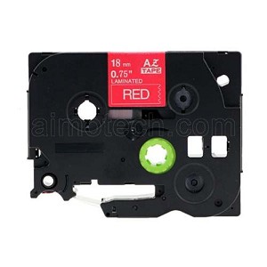Compatible  Brother TZe-445 18mm (0.75 Inch), Length of 8M, White on Red Label Tape 