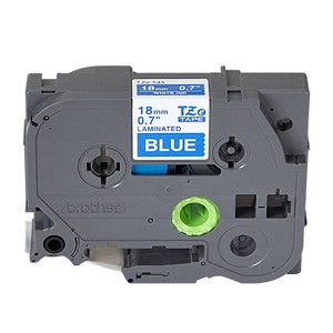Compatible Brother TZe-545 Label Tape, 18mm (0.7''), White on Blue 