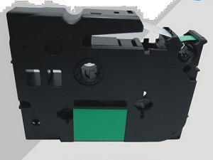 Compatible Brother TZe-715, Tze715 6mm (0.25 Inch), Length of 8M, White on Green Label Tape 