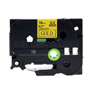 Compatible  Brother TZe-841, TZe841 18mm (0.75 Inch), Length of 8M, Black on Gold Label Tape 