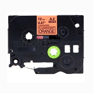 Compatible Brother TZe-B31, TZeB31 12mm (0.5 Inch), Black on Fluorescent Orange Label Tape 