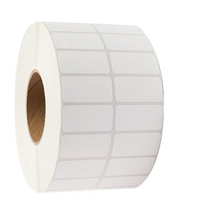 Compatible Zebra 1 1/2 Inch x 3/4 Inch Universal Desktop Direct Thermal Labels 2UP, White, 3400/roll, for Zebra, Eltron, Sato, Datamax and other desktop printers 