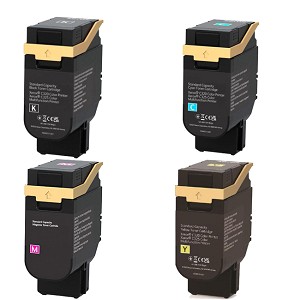 Compatible Xerox 006R04828 006R04829 006R04830 006R04831 Toner Cartridge Combo High Yield BK/C/M/Y 